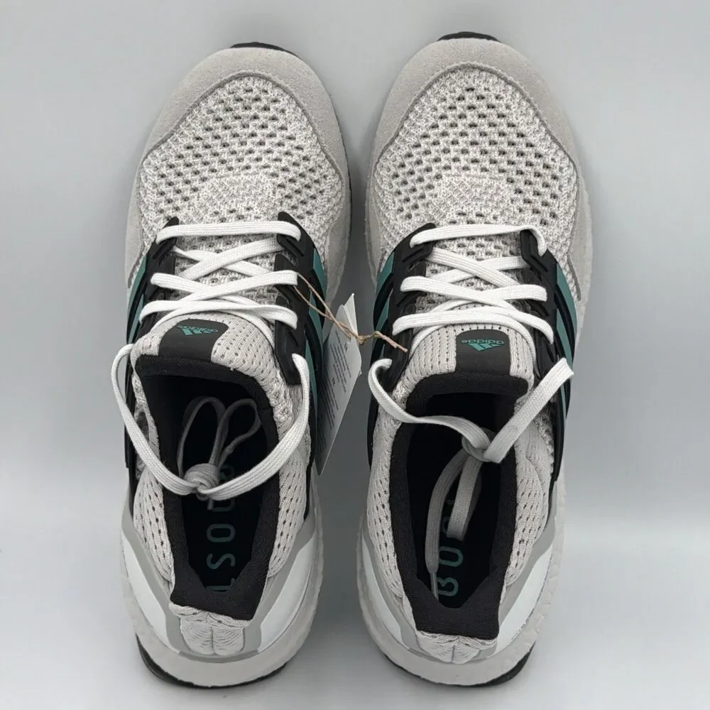 Adidas UltraBoost 1.0 Crystal White Pure Teal Grey Two JQ0823 Men’s Size 8